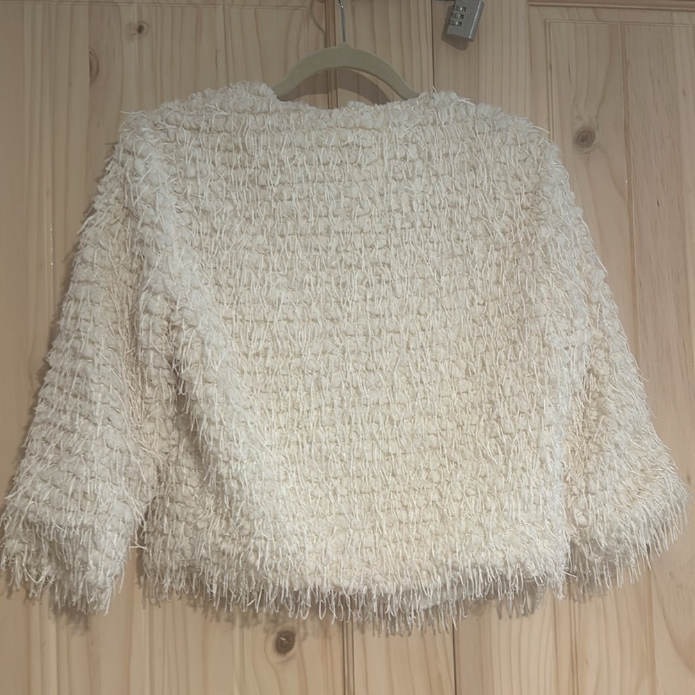 Vintage cream fringe top - Picture 5 of 8